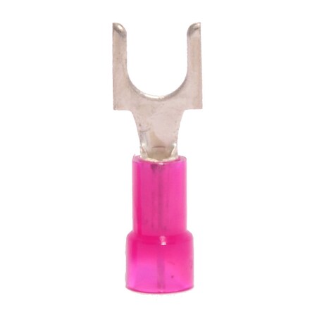 Hillsdale Terminal Fork Terminal, #10 Stud Size, 18 AWG, 600 V, Nylon Insulated, 1000 PK 50072N